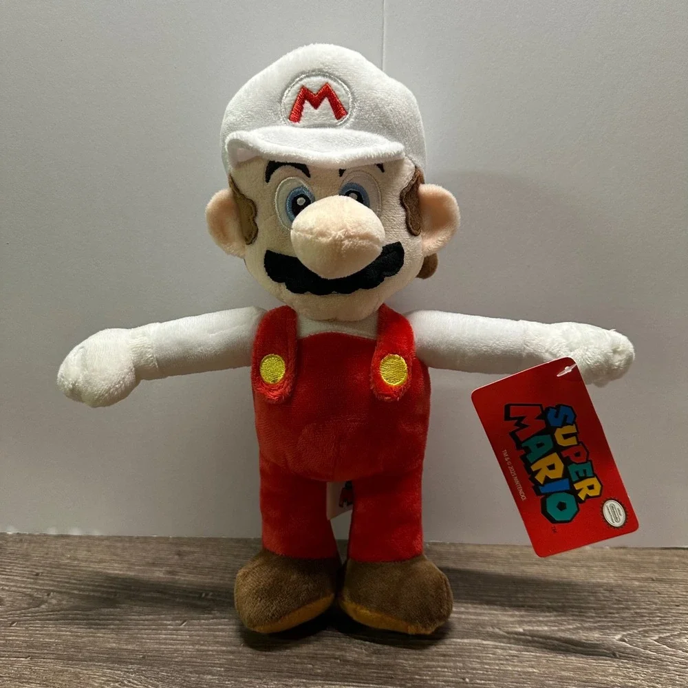 Nintendo Super Mario Fire Mario Plush 10 Inch Stuffed Toy Good Stuff 2025 NWT